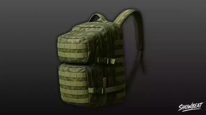 Green Camo Tactical Backpack
