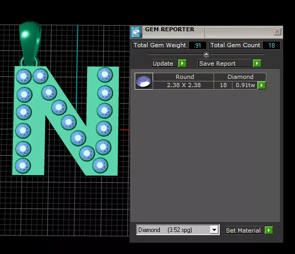 N ALPAHBETS PENDANT 3d printable model 3D print model_4