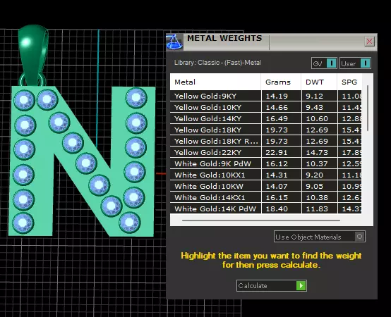 N ALPAHBETS PENDANT 3d printable model 3D print model_6