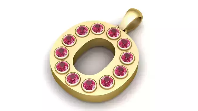 ALPAHBETS PENDANT   3d printable model 