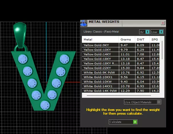 V ALPAHBETS PENDANT 3d printable model 3D print model_7