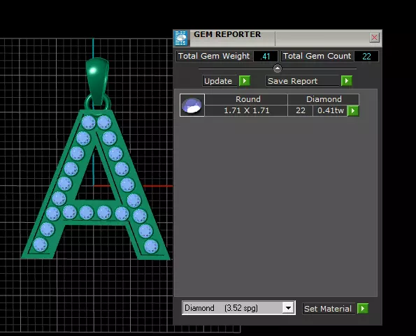 A ALPAHBETS PENDANT 3D PRINTABLE MODEL 3D print model_5