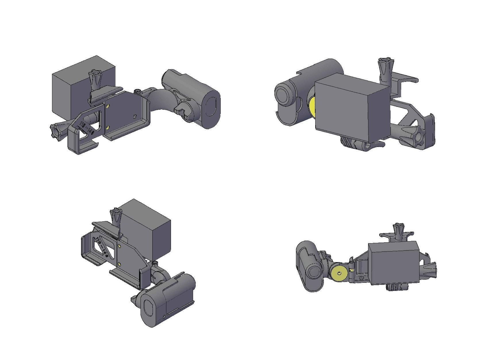 Holder action CAM 3D print model_3