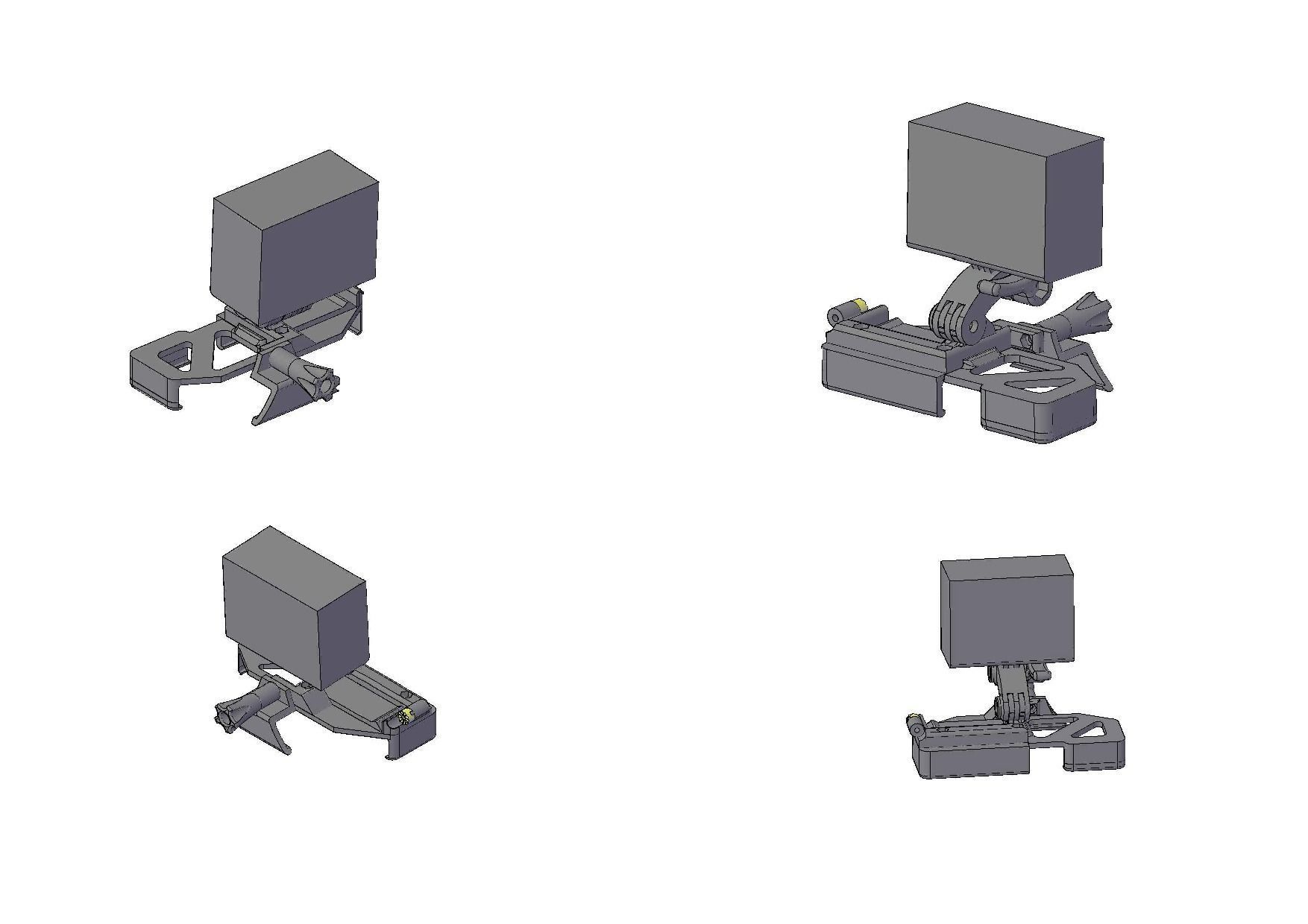 Holder action CAM 3D print model_4