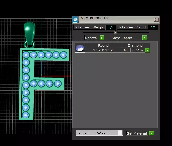 F ALPAHBETS PENDANT 3D PRINTABLE MODEL 3D print model_5