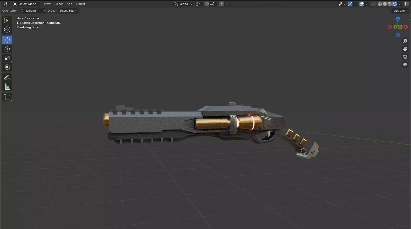 Astra 7 Blaster Gun Model 3D model_1