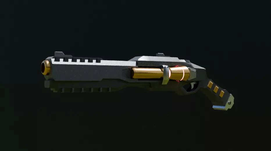 Astra 7 Blaster Gun Model 3D model_0