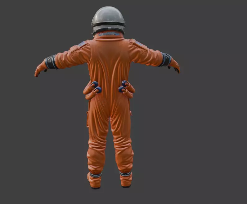 SPACESUIT Orange ACES 3D model 3D model_4