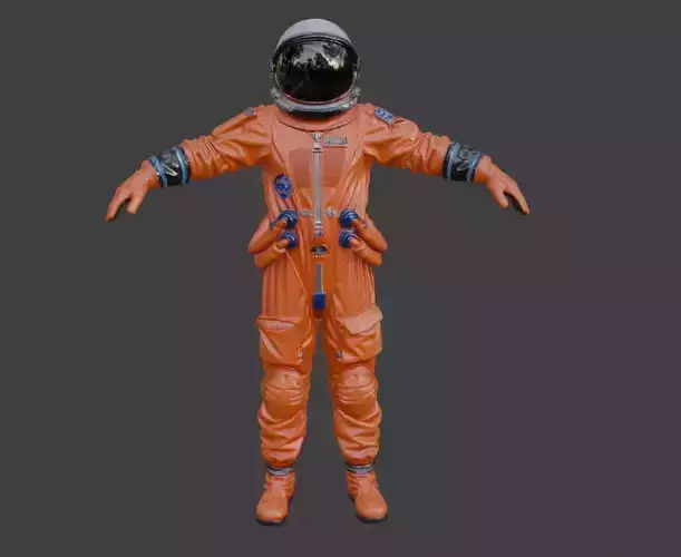 SPACESUIT Orange ACES 3D model