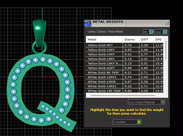 Q ALPAHBETS PENDANT   3D PRINTABLE MODEL  3D print model_7