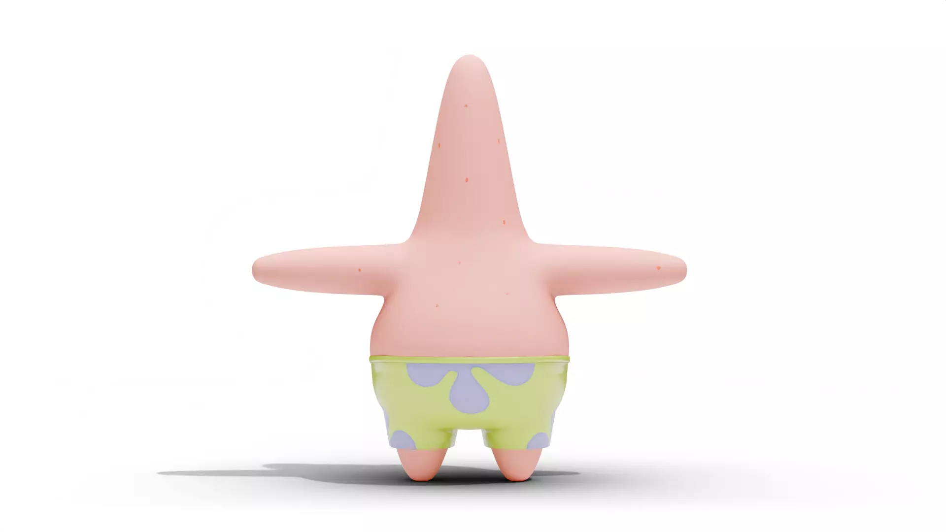 Patrick Star - SpongeBob Low-poly 3D model_3
