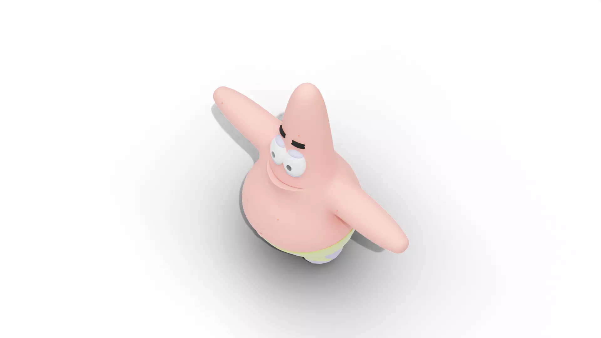 Patrick Star - SpongeBob Low-poly 3D model_6