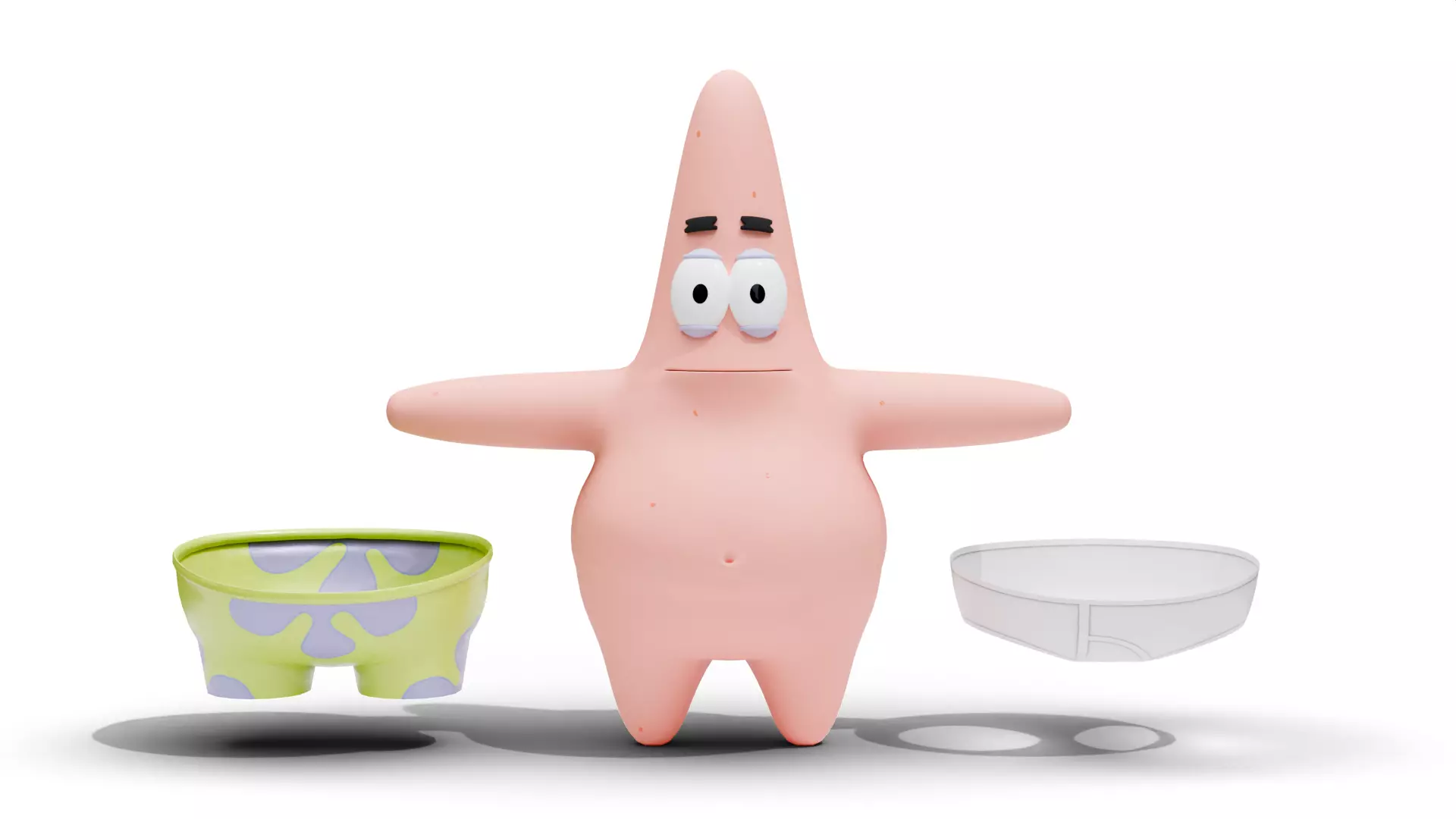 Patrick Star - SpongeBob Low-poly 3D model_13