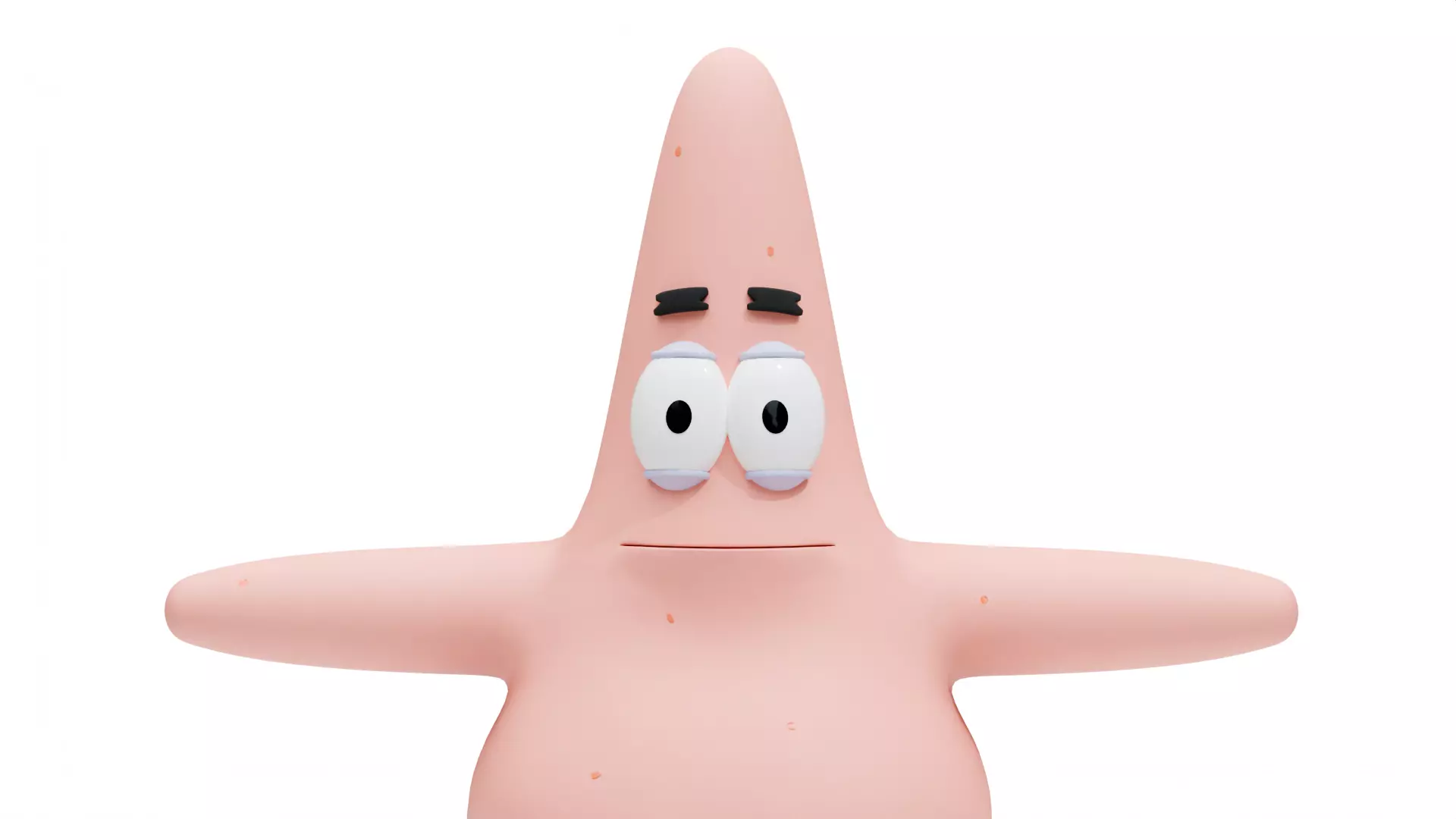 Patrick Star - SpongeBob Low-poly 3D model_0
