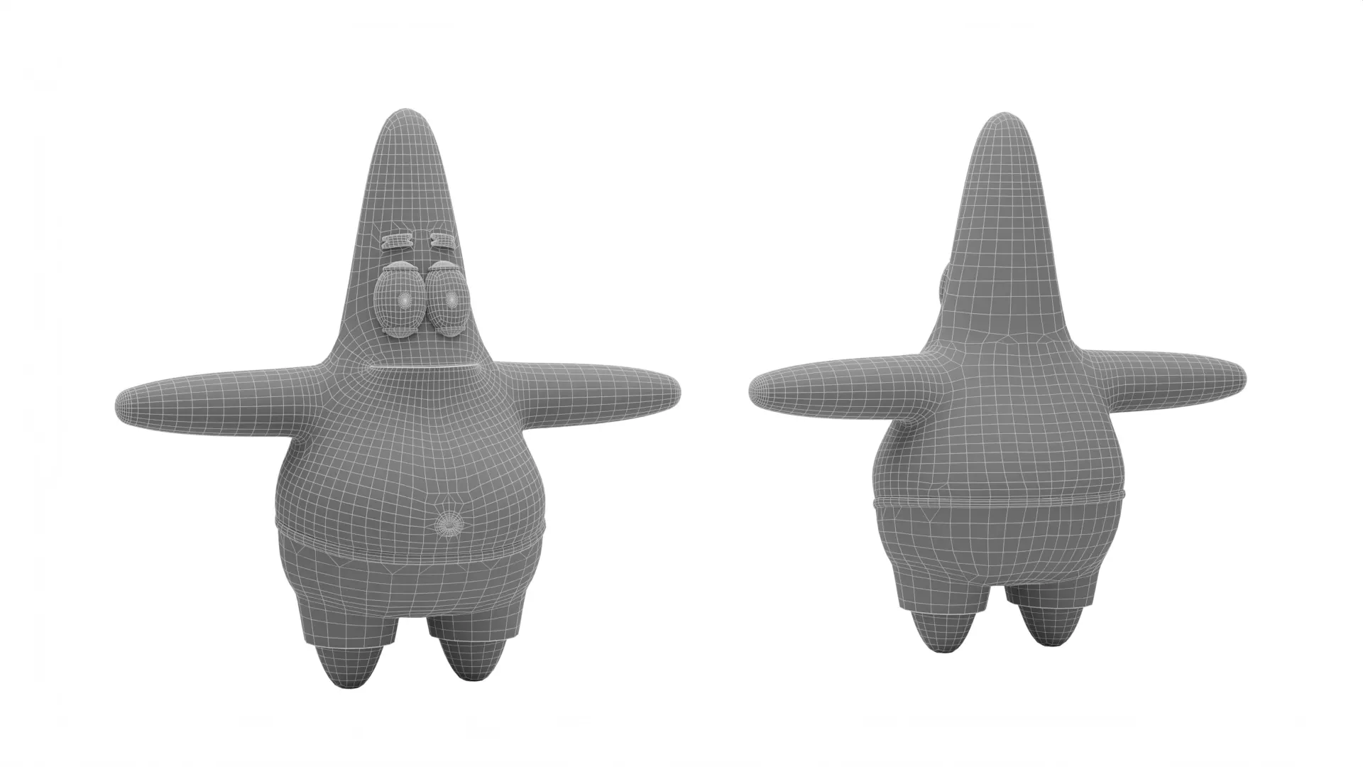 Patrick Star - SpongeBob Low-poly 3D model_12