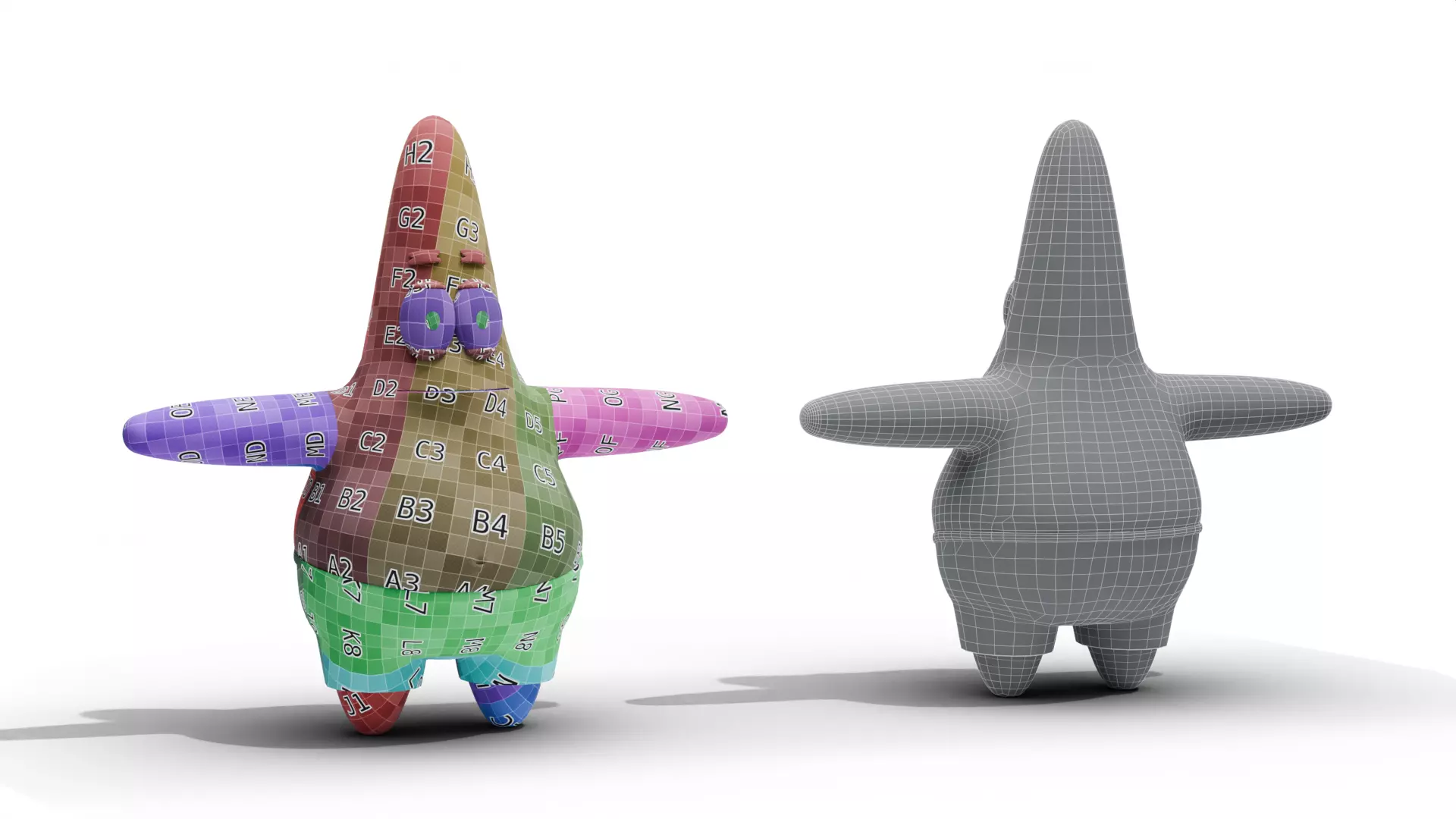 Patrick Star - SpongeBob Low-poly 3D model_11