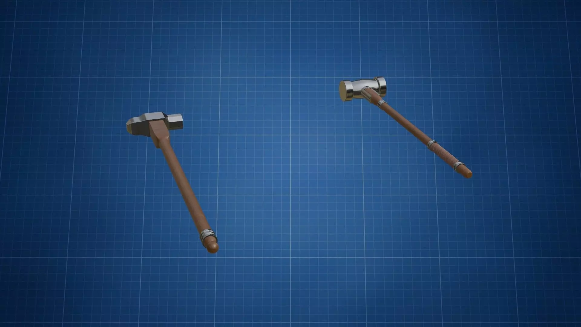 Axe Hammer HP 3D model_7