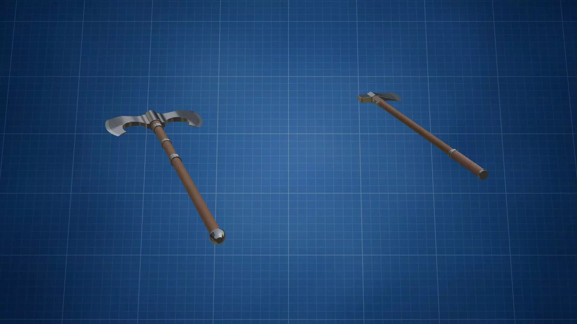 Axe Hammer HP 3D model_3