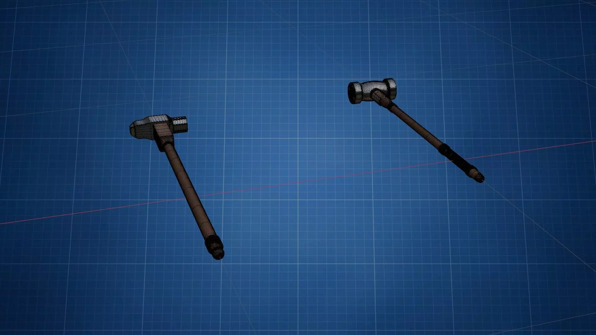 Axe Hammer HP 3D model_8