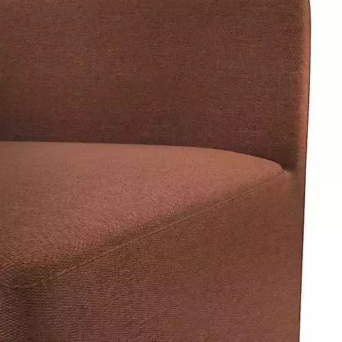Modular sofa MANT Closed Curved Low-poly 3D model