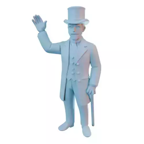 Victorian Man Train Model