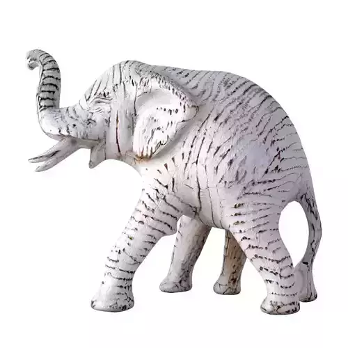 Antique Wooden Carved Elephant