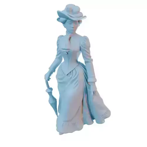 Victorian Lady Train Model