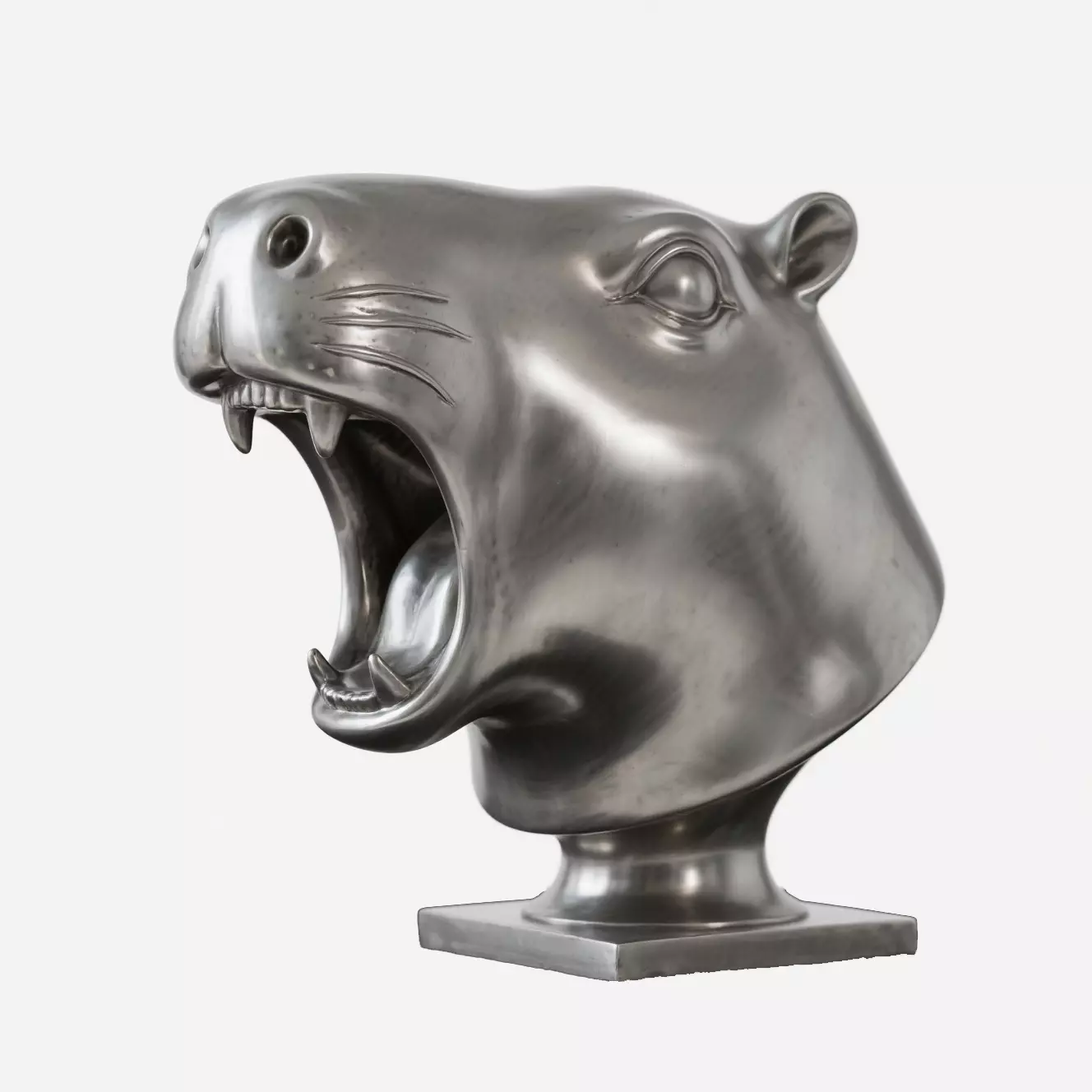 Capybara head sculpture 3D print model_0