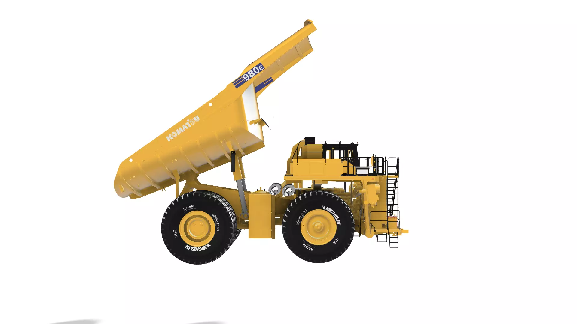 Mining truck 980e-5s 3D print model_8