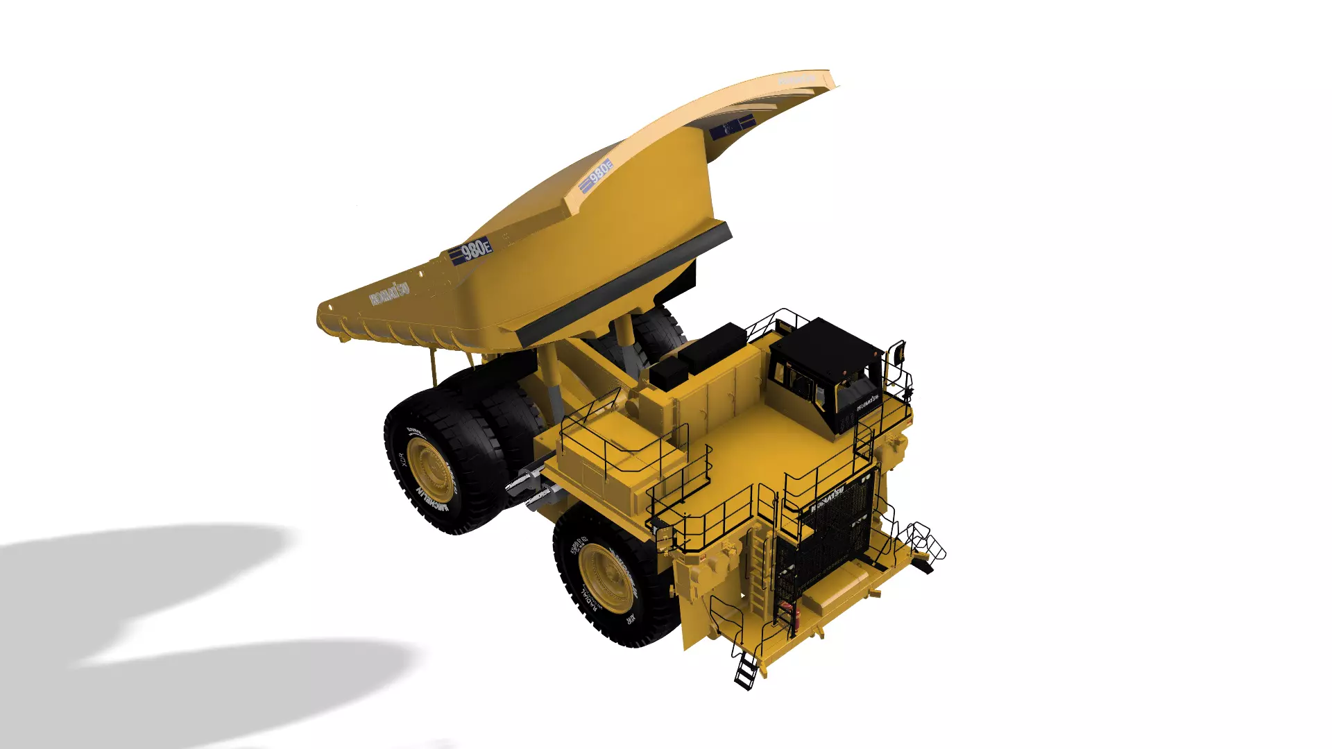 Mining truck 980e-5s 3D print model_15
