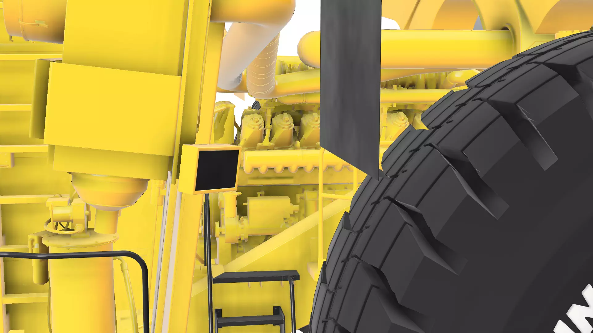 Mining truck 980e-5s 3D print model_9