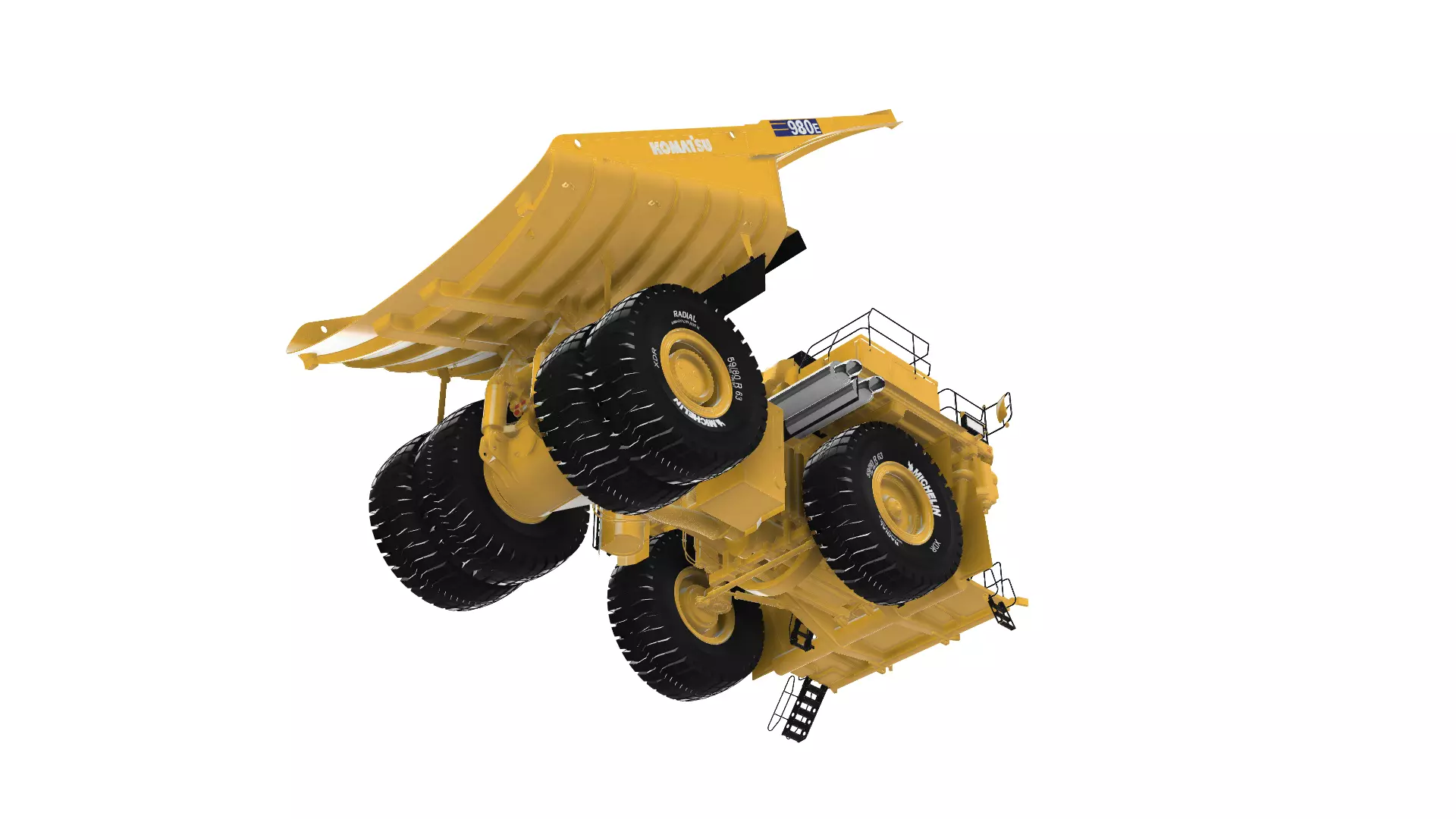 Mining truck 980e-5s 3D print model_2