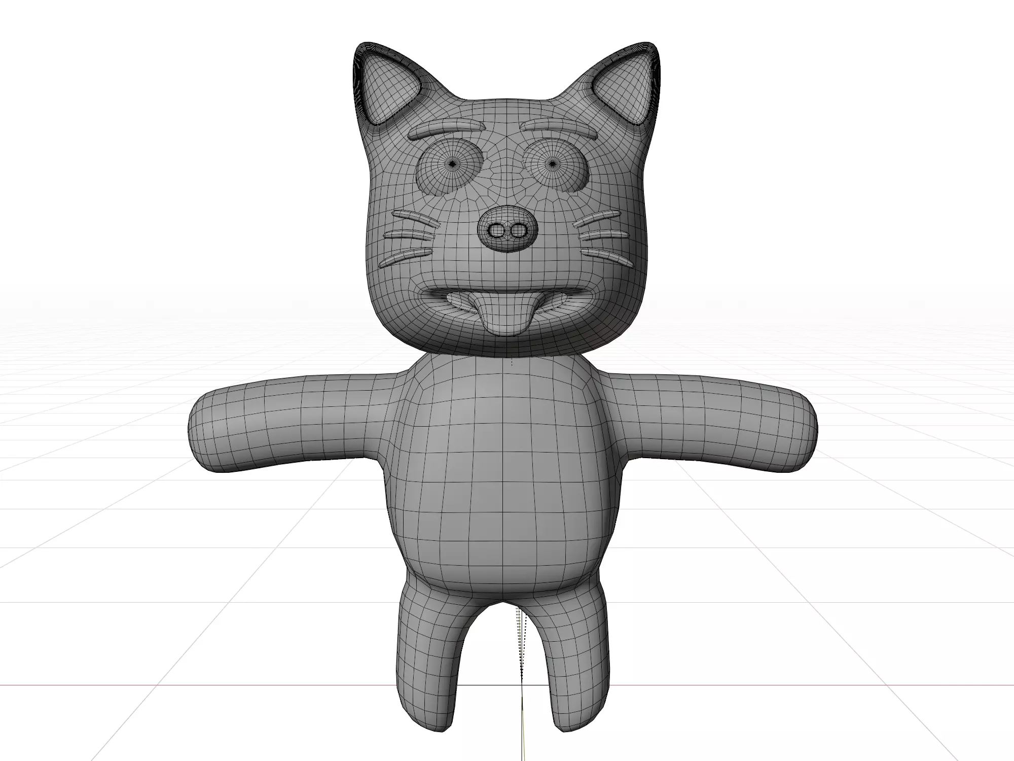 3D model of a cartoon dog  3D model_13