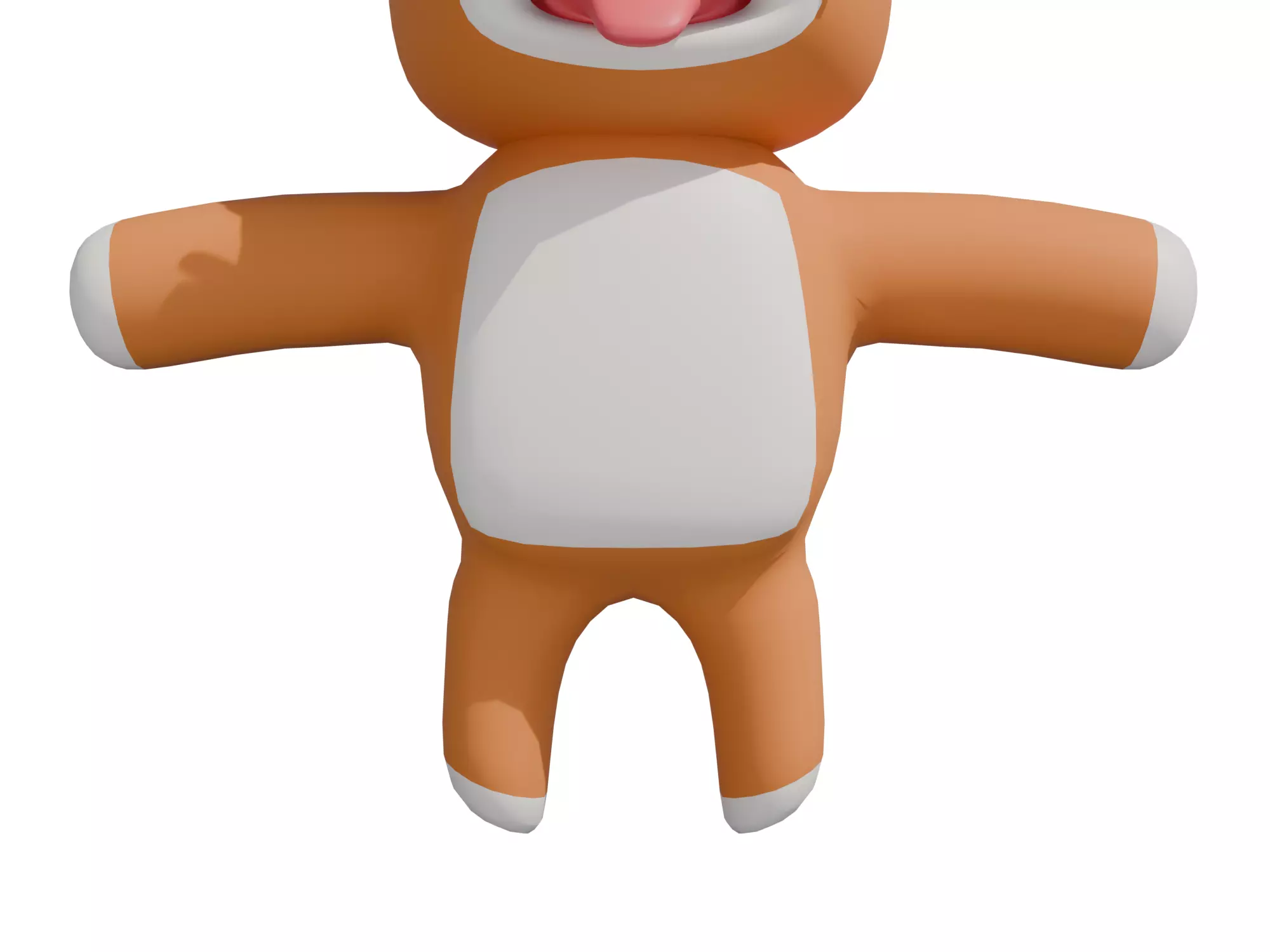 3D model of a cartoon dog  3D model_3