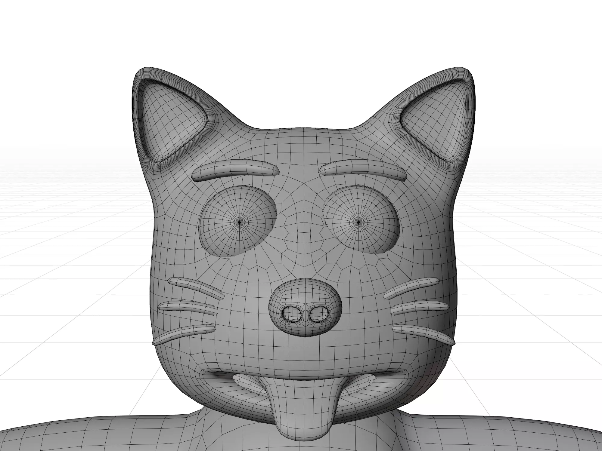 3D model of a cartoon dog  3D model_12