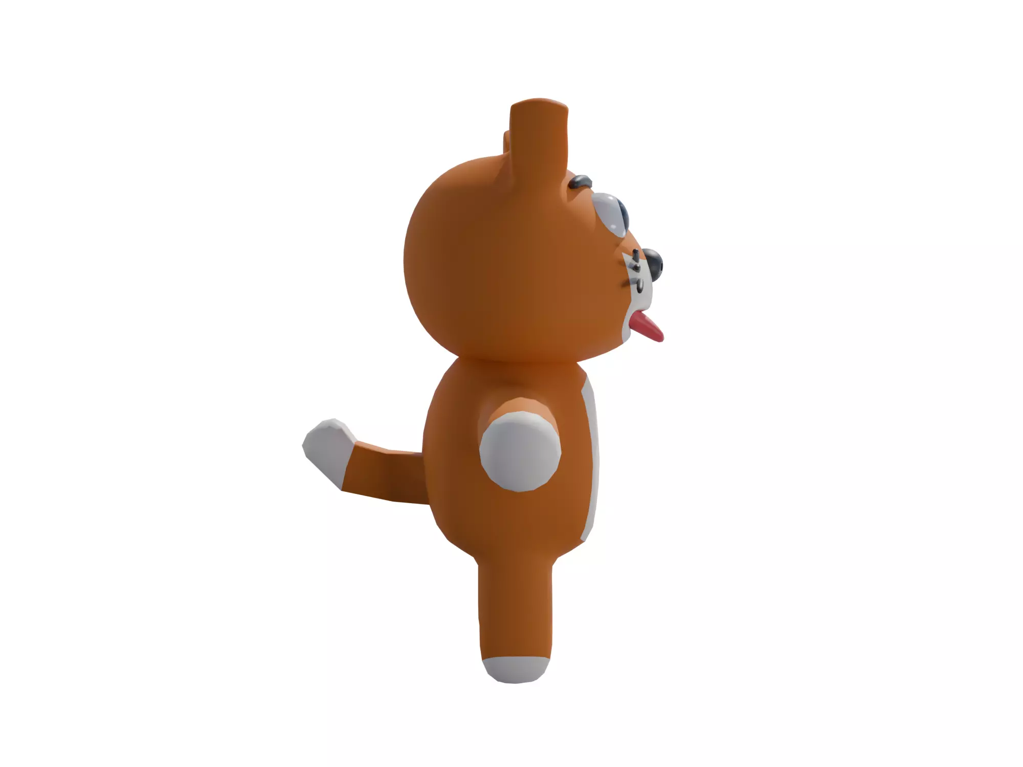 3D model of a cartoon dog  3D model_8