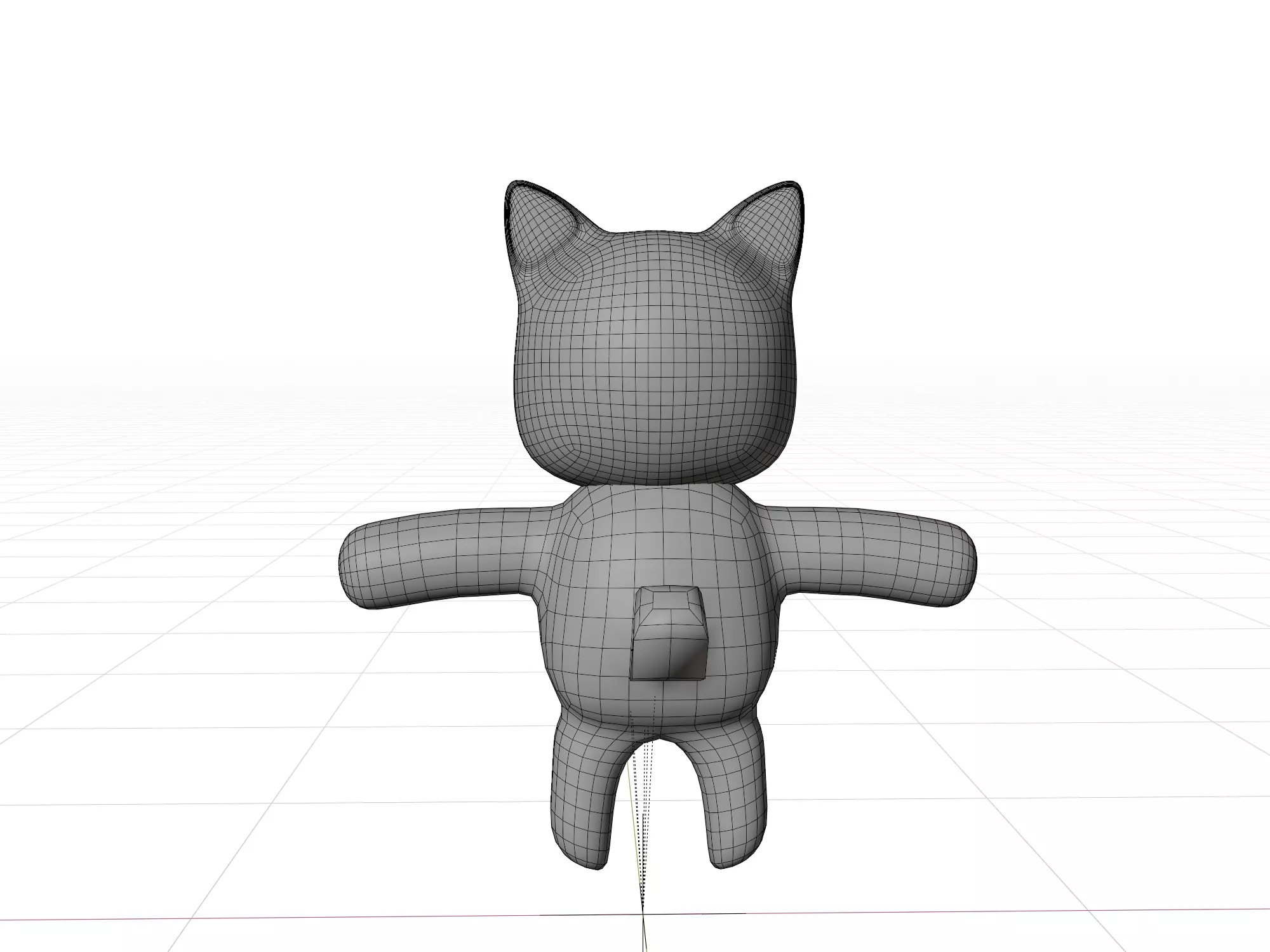 3D model of a cartoon dog  3D model_16