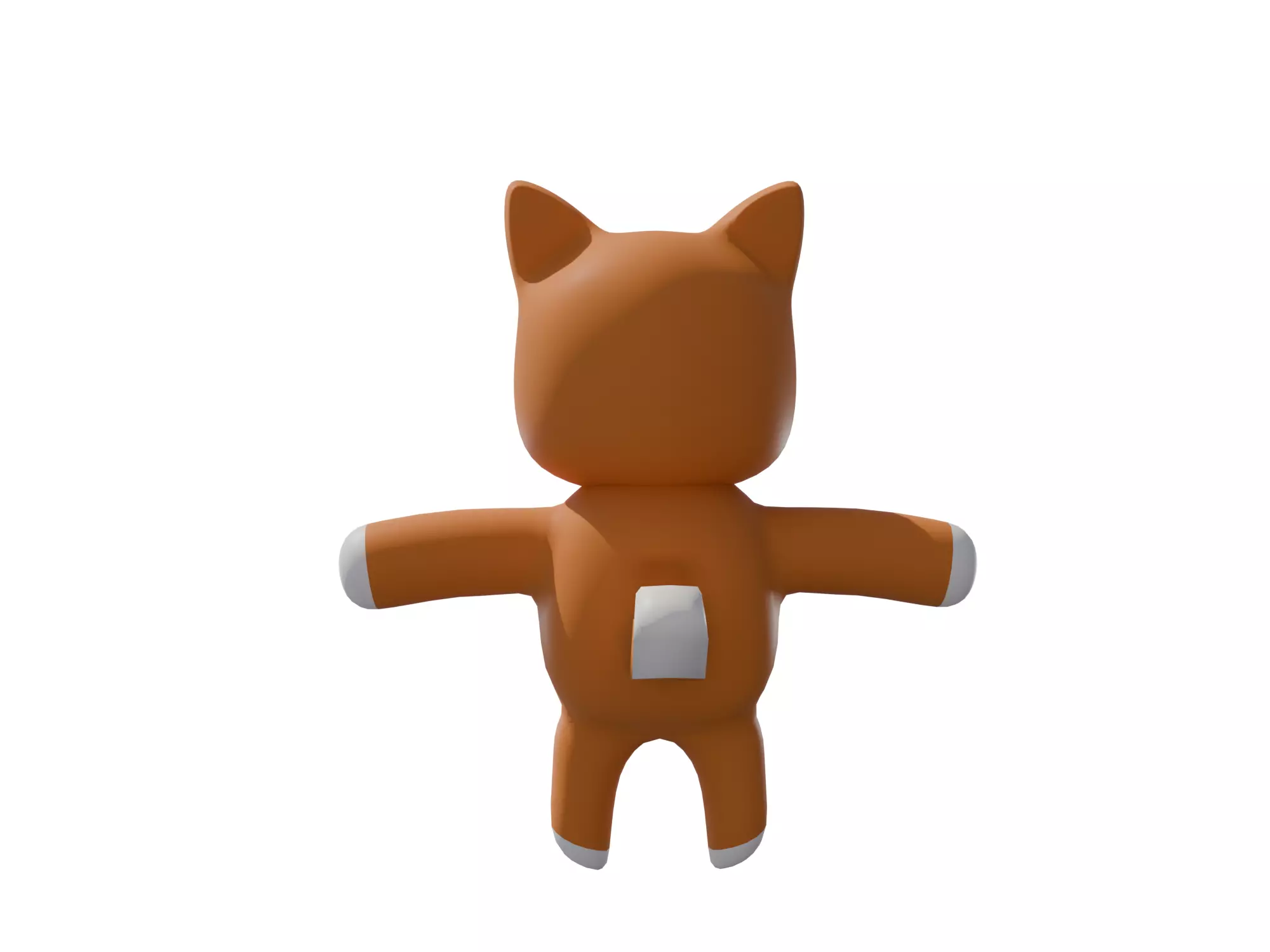 3D model of a cartoon dog  3D model_6
