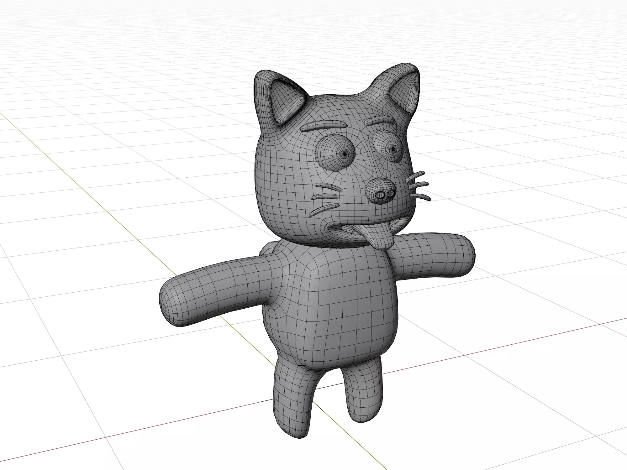 3D model of a cartoon dog  3D model_14