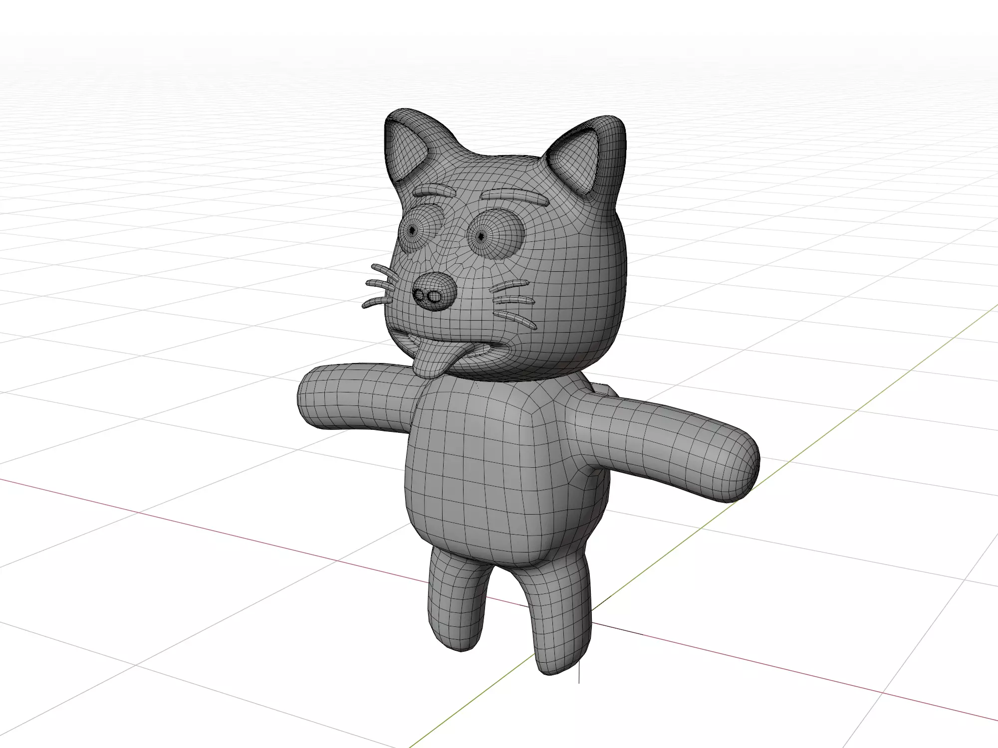 3D model of a cartoon dog  3D model_15