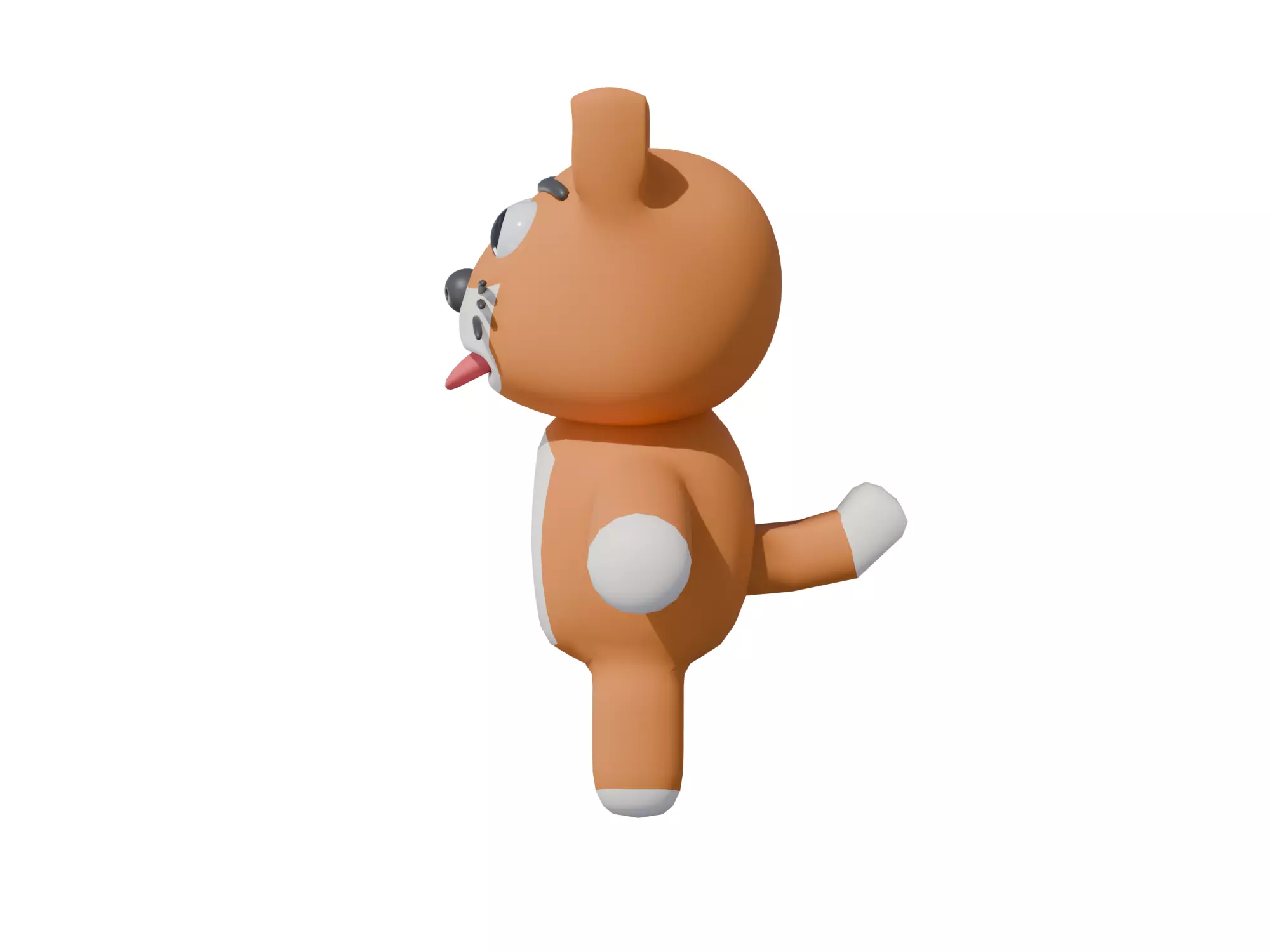 3D model of a cartoon dog  3D model_7