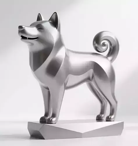 Shiba Inu Art Sculpture
