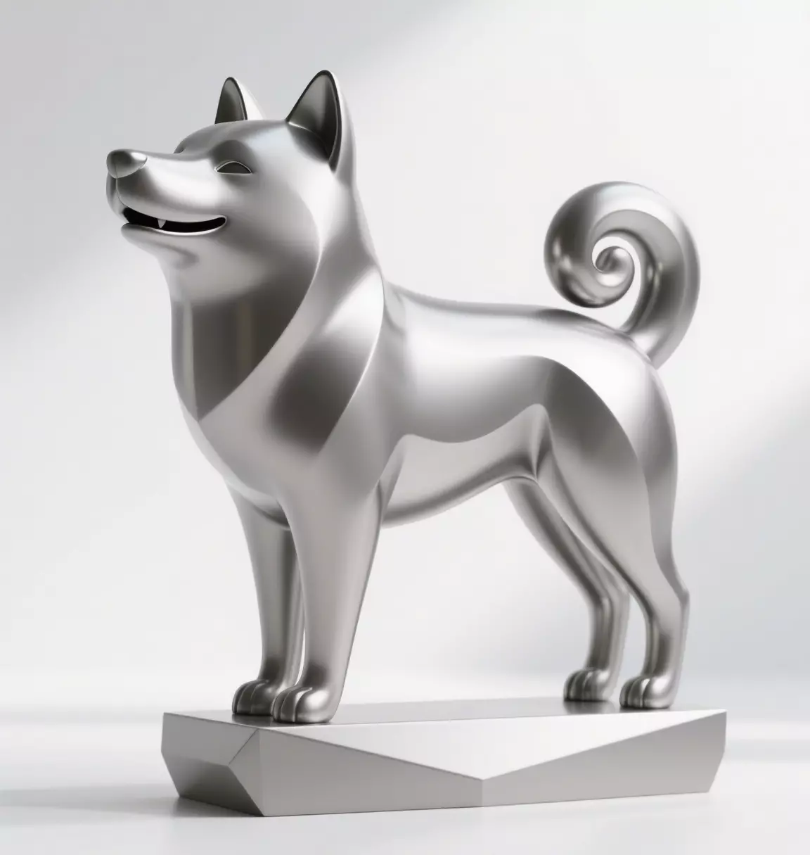 Shiba Inu Art Sculpture 3D print model_0