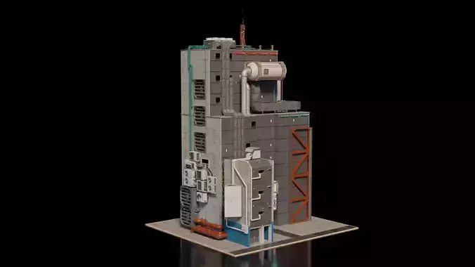 Cyberpunk building 26