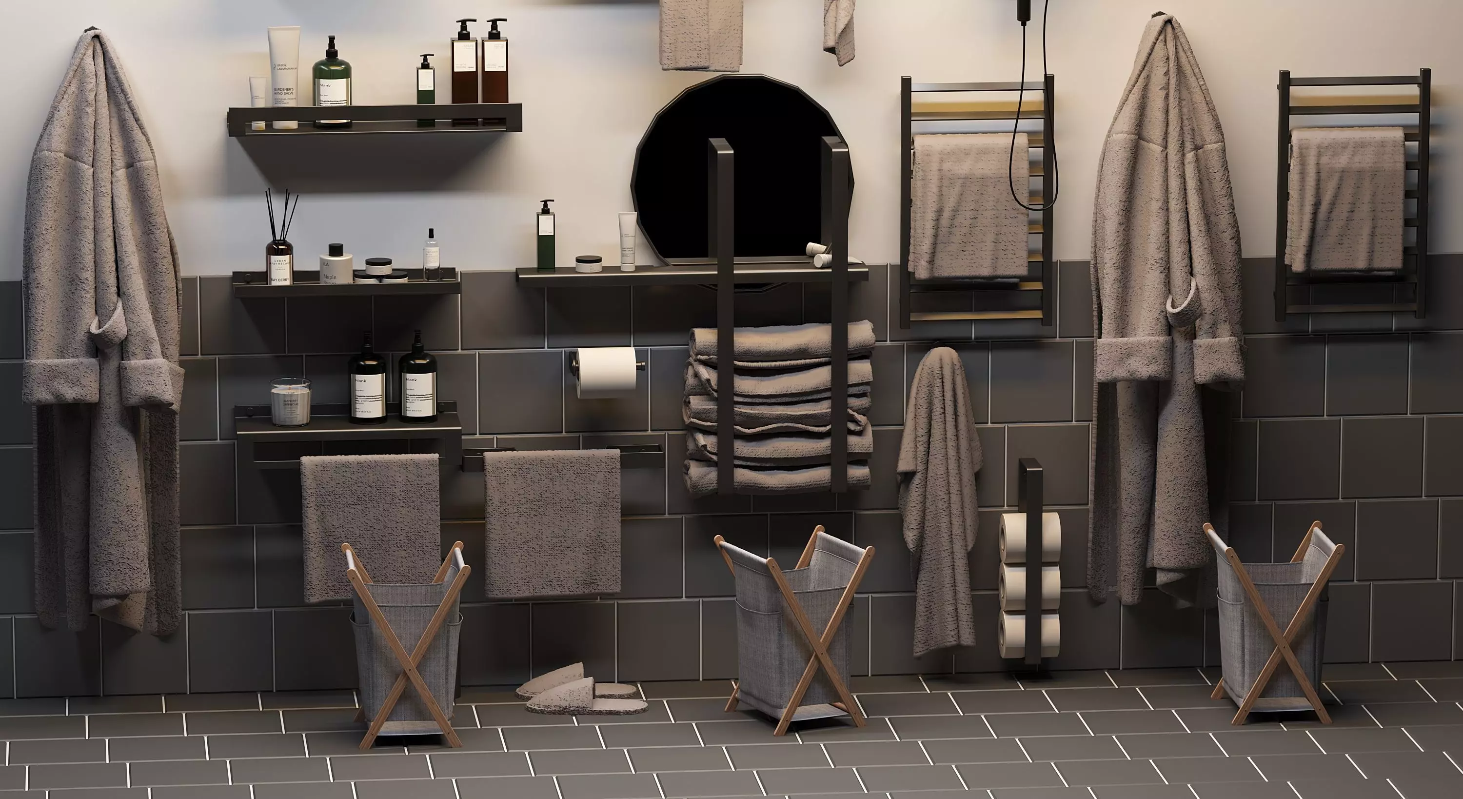 bath set Free 3D model_0