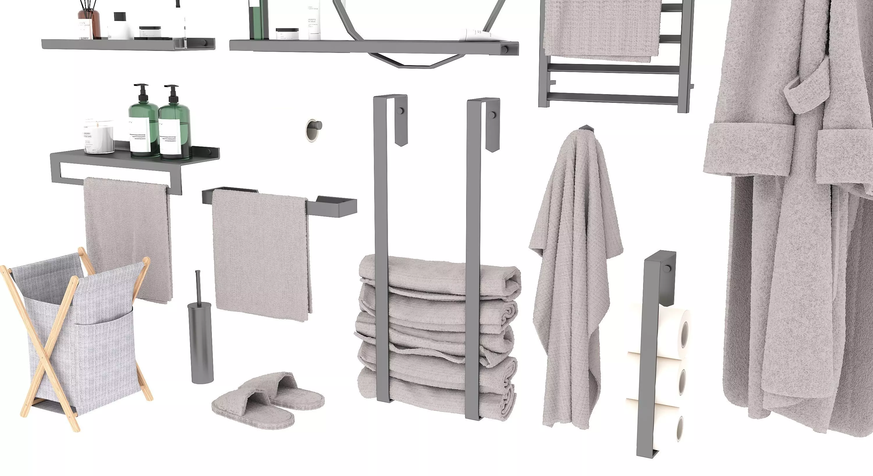 bath set Free 3D model_1