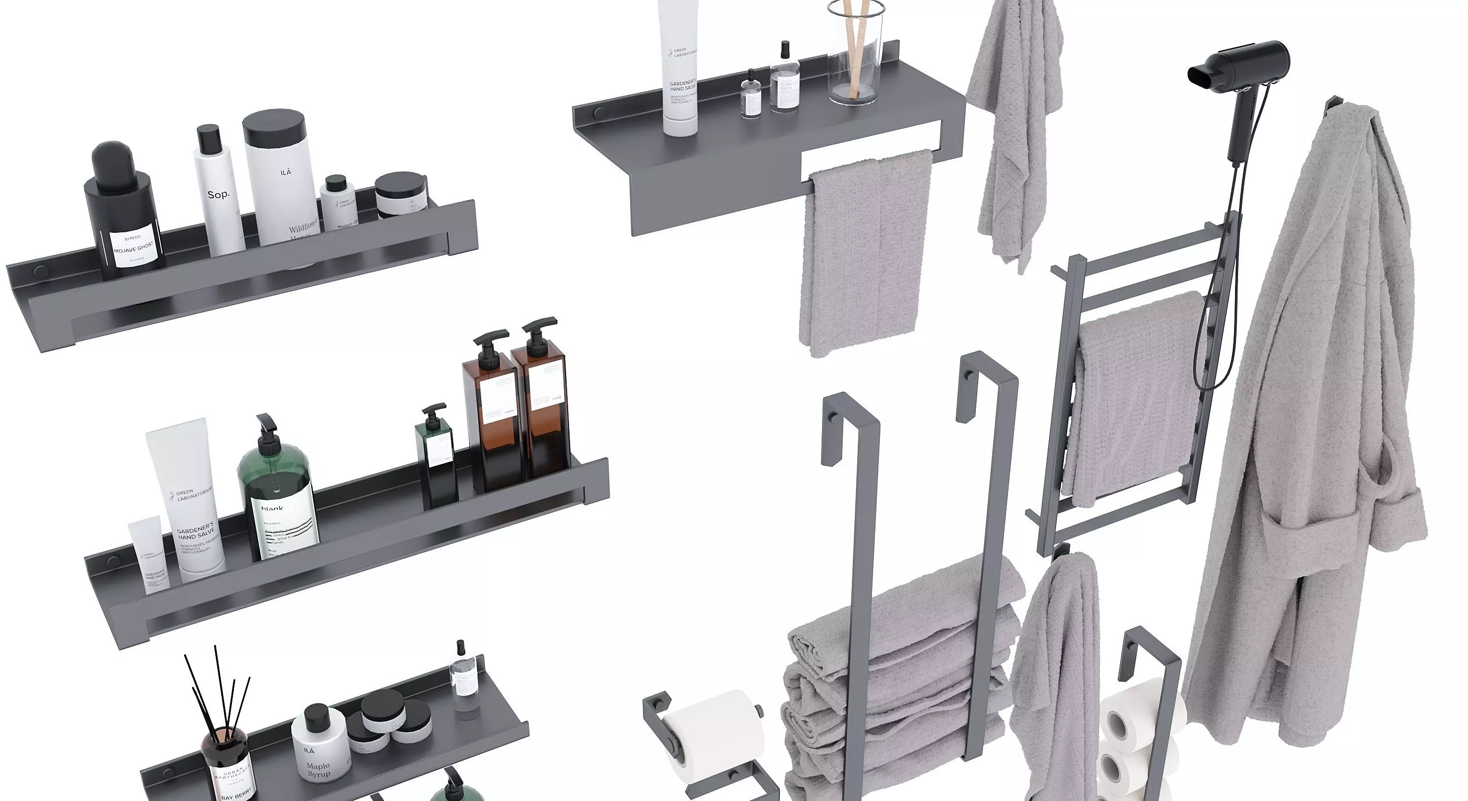 bath set Free 3D model_4