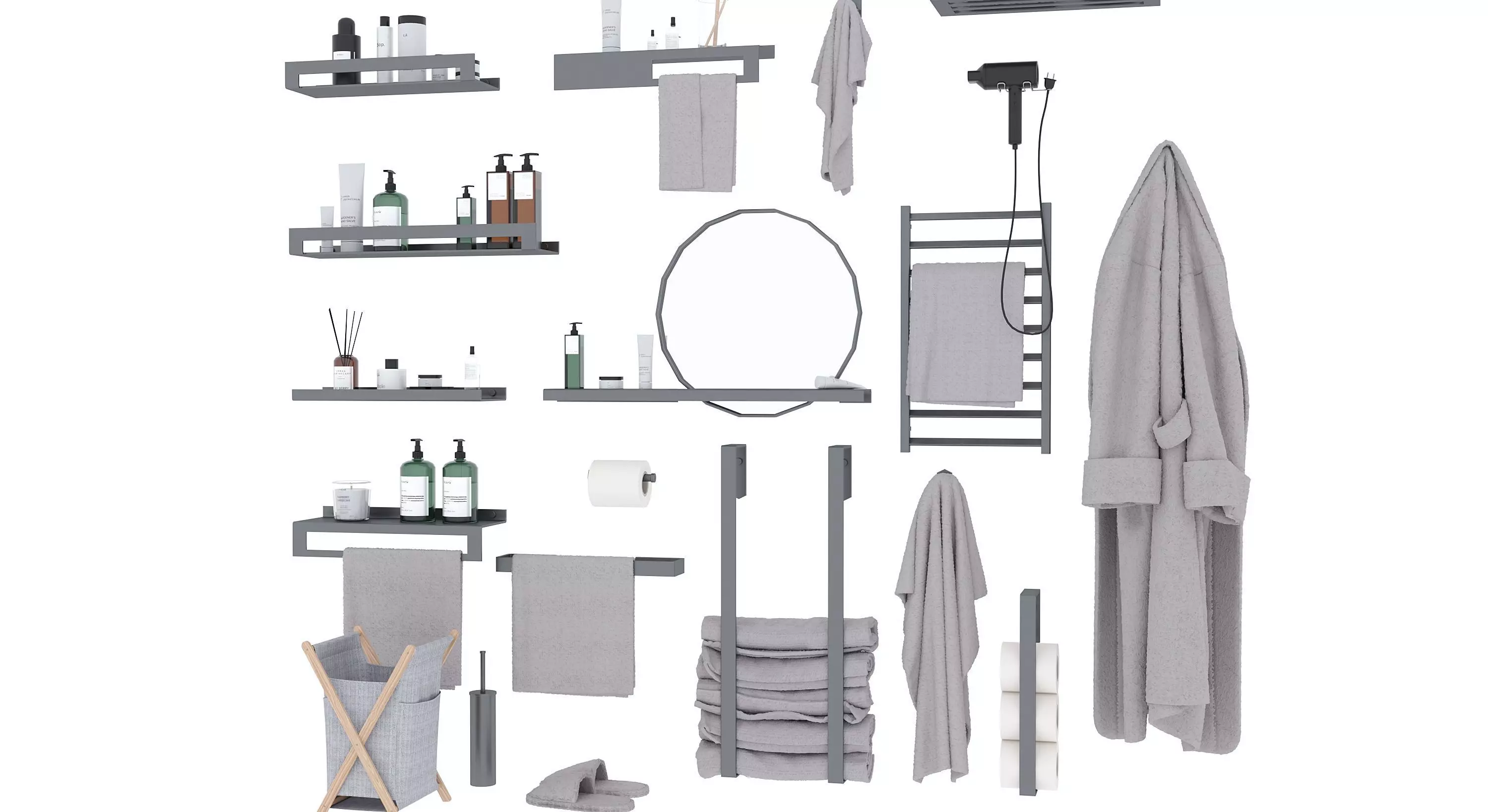 bath set Free 3D model_6