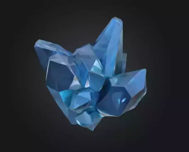 Blue Crystal Cluster