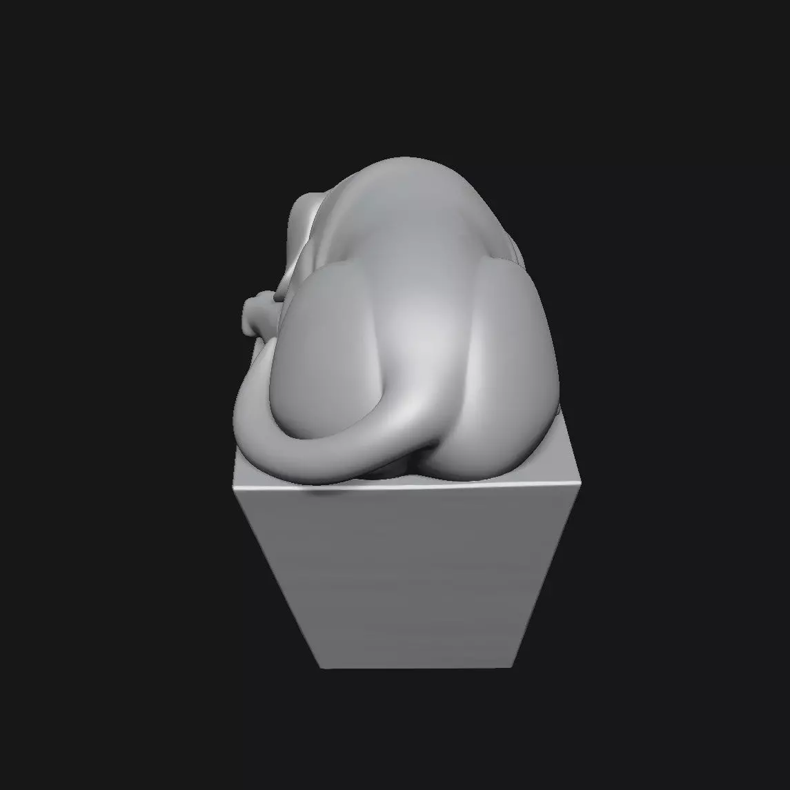 Dog Art Sculpture 3D print model_4